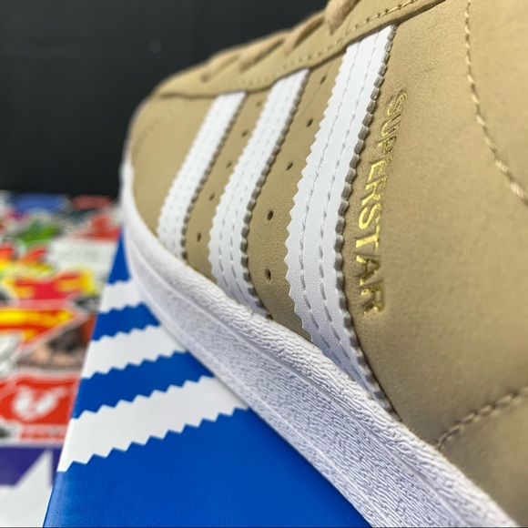 Adidas Superstar Desert Tan Sneakers Women’s Various Sizes - Picture 8 of 12